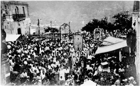 processione della madonna della catena, 1954