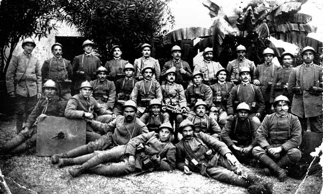 mitraglieri della prima guerra mondiale