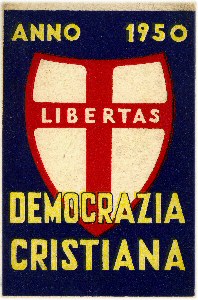 tessera della Democrazia Cristiana, anno 1950